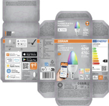 LEDVANCE Smart+ Classic B 40 E14 Multicolor Lampe
