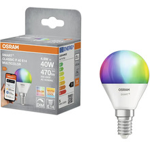 Osram Smart Plus Classic P 40 E14 Multicolor LED Lampe mit Verpackung