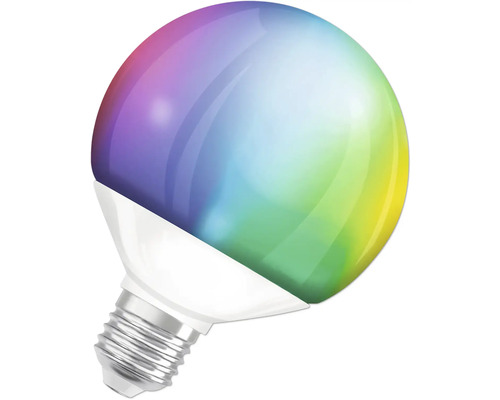 Smarte LED-Lampe mit verschiedenen Farbeinstellungen