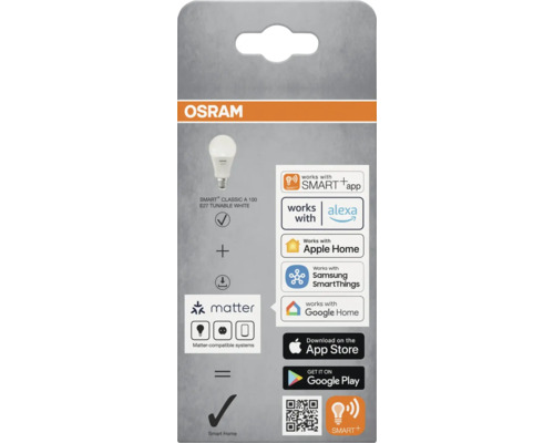 Osram Smart+ Classic A 100 E27 tunable white Lampe Verpackung