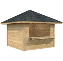 Holz Pavillon mit Dach und Klappe