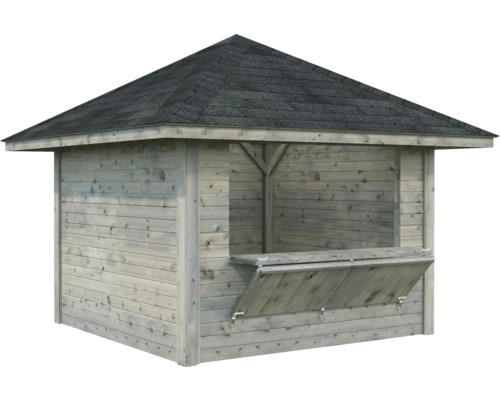 Holz Gartenausgabe mit Dach und Ausgabefenster