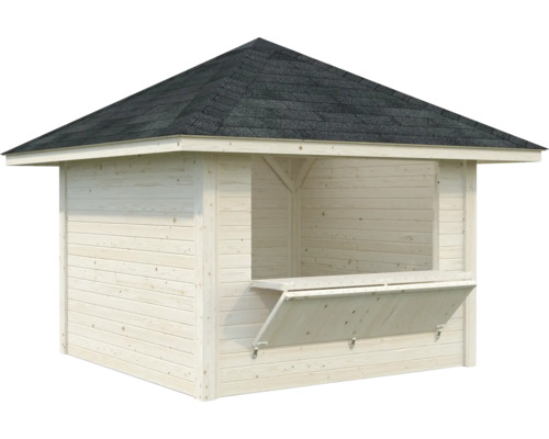 Holz Gartenbar mit Dach und Verkaufsklappe