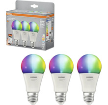 Osram Smart+ Classic A 60 E27 Multicolor, Dreierpack LED-Lampen