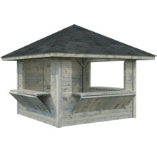 Holz Grillpavillon mit Dachpappe