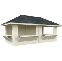 Holz Gartenbar mit Dach
