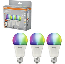 Osram Logo 3er Pack Smart+ Classic A 100 E27 Mehrfarben Lampe
