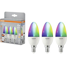 Osram Smart+ Classic B 40 E14 Multicolor Lampen Dreierpack