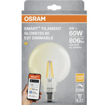 Osram Smart+ Filament Globe 125 60 E27 dimmbare Glühbirne
