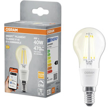 Osram Smart+ Filament Classic P 40 E14 dimmbare Glühbirne mit Verpackung