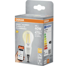 Osram Smart plus Filament Classic P 40 E14 dimmbare Lampe in Verpackung