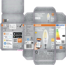 Osram Smart+ Filament Classic B 40 E14 Dimmable Verpackung