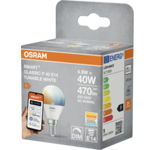 Osram Smart+ Classic P 40 E14 tunable white LED Lampe in Verpackung