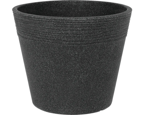 Schwarzer Pflanztopf