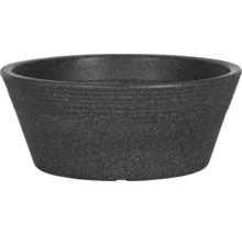 Schwarze Pflanzschale für den Garten