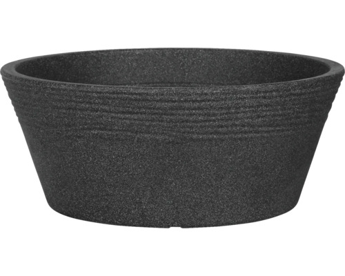 Schwarze Pflanzschale für den Garten oder Innenbereich