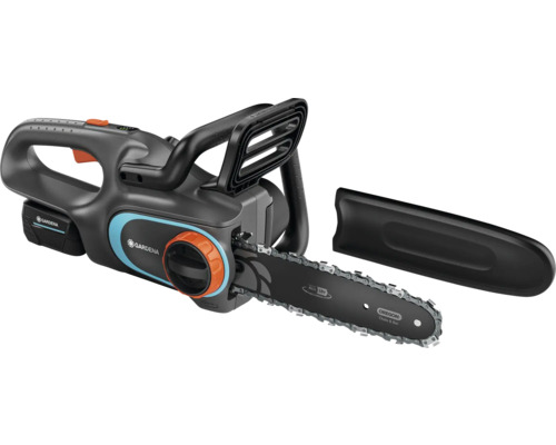 Gardena Akku-Kettensäge mit Schwertschutz