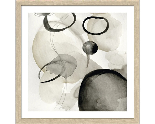 Gerahmtes Bild Midcentury Form III 33x33 cm
