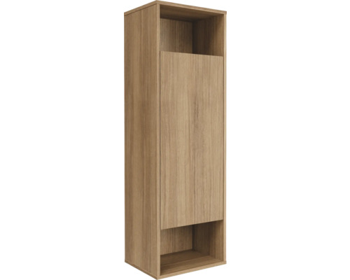 Midischrank FACKELMANN VITA rechts BxHxT 402 x 1257 mm x 320 mm Frontfarbe summer oak Holzfarbenes Hängeelement mit Regalfächern und Tür für das Badezimmer