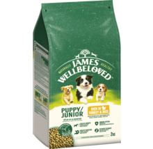 Hundefutter trocken JAMES WELLBELOVED™ Puppy / JuniorTruthahn & Reis 2 kg hypoallergen
