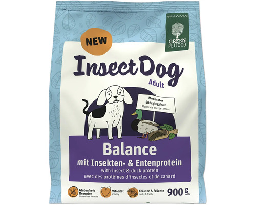 Hundefutter trocken GREEN PETFOOD Insect Dog Adult Balance mit Insekten- & Entenprotein 900 g Glutenfrei Hundefutter trocken GREEN PETFOOD Insect Dog Adult Balance mit Insekten- & Entenprotein 900 g Glutenfrei