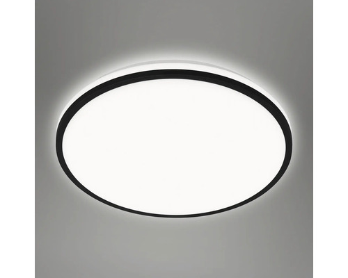 Runde Deckenleuchte mit schwarzem Rand