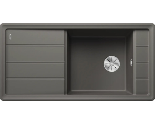 Spüle Blanco FARON XL 6 S 100 x 50 cm vulkangrau 527265 Spüle mit Abtropffläche