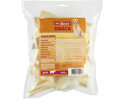 Hundesnack Mr. Beef Kauchips 200 g Kauartikel