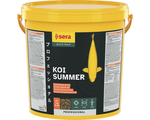 Koifutter sera Koi Professional Summer 21 L (7 kg) Teichfischfutter ,Sommerfutter