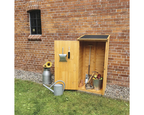 Geräteschrank Speyer 72,5 x 68,5 x 148 cm honigbraun
