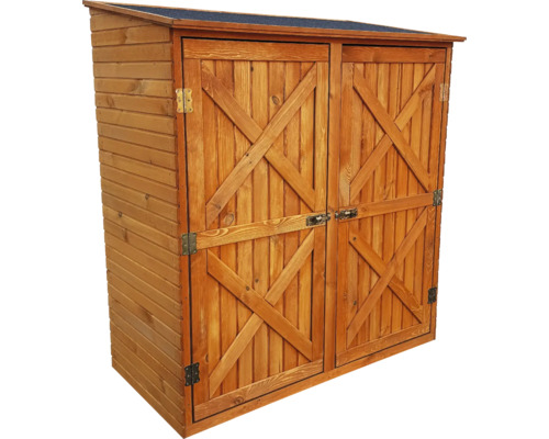 Holzschrank mit Doppeltür für den Garten