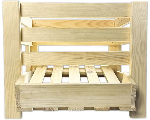 Holzregal mit mehreren Ebenen zur Aufbewahrung