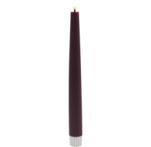 Dekorative Stumpenkerze mit LED-Flamme und Timerfunktion