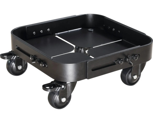 Pflanzenroller aus Metall mit vier Rädern