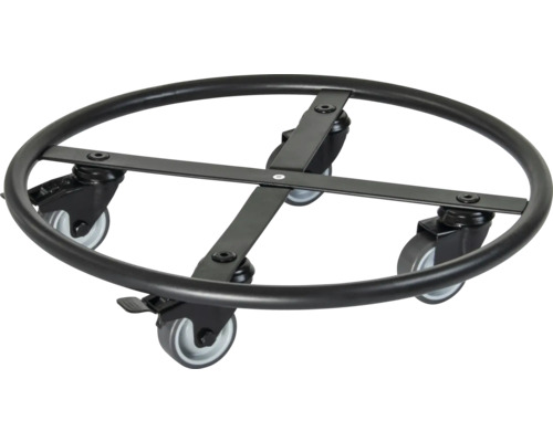 Pflanzenroller aus Metall mit vier Rädern