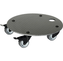 Rollbrett mit runder, strukturierter Oberfläche und Rollen