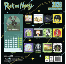 Rick and Morty Kalender für das Jahr 2026 mit 16 Monaten
