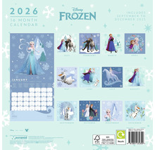 Disney Frozen 2026 16-Monatskalender mit den Monaten September bis Dezember 2025.
