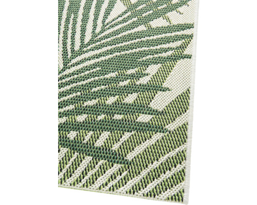 Detailansicht eines Teppichs mit Blattmuster