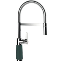Küchenarmatur mit flexiblem Auslauf und Hebel