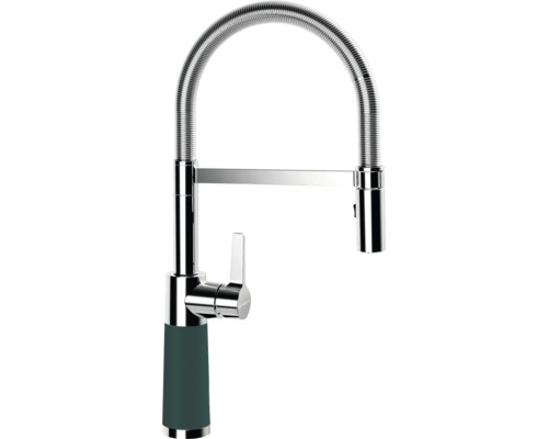 Küchenarmatur mit flexiblem Auslauf und Hebel