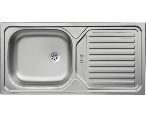 Edelstahlspüle mit Abtropffläche