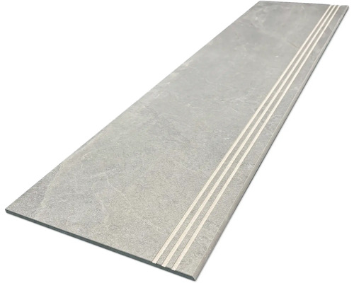 MIRAVA Feinsteinzeug Treppenstufe NARVIK smoke 30 x 120 x 0,85 cm Treppenstufe aus Steinzeug mit drei Rillen