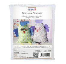 Glorex Granulex Granulat zum Füllen von Stofftieren und Teddys, 500 Gramm