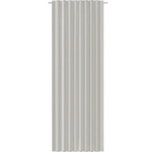 Gardine aus Stoff mit Falten und Aufhängung