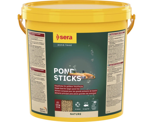 Teichfischfutter sera Pond Sticks 21 L (3,5 kg), Granulat für größere Teichfische Teichfischfutter sera Pond Sticks 21 L (3,5 kg), Granulat für größere Teichfische
