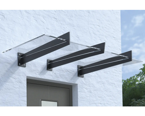 ARON Vordach Pultform Lyon VSG 200x107,5 cm anthrazit