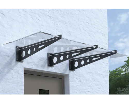 ARON Vordach Pultform Metz VSG 200x105 cm anthrazit