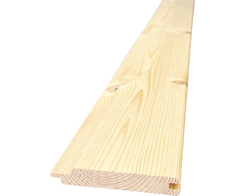Kombiprofil Kiefer gehobelt Nut- und Federbrett Güteklasse III - IV 3000 x 120 x 19 mm