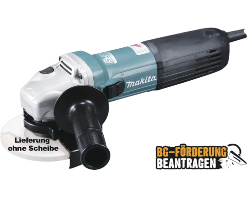 Winkelschleifer Makita GA5040CZ1 125 mm, 1400 W ohne Superflansch